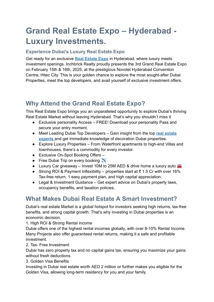 grand real estate expo hyderabad luxury n.w