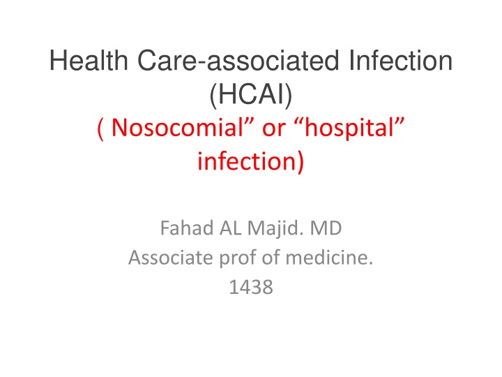 Health Care-associated Infection