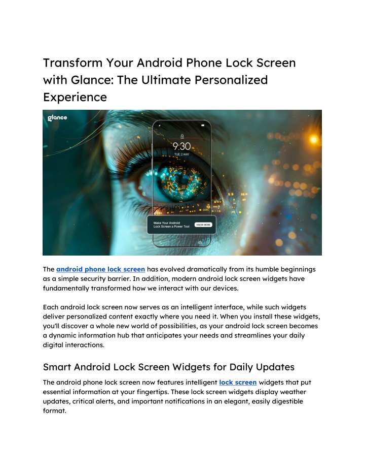transform your android phone lock screen with n.w