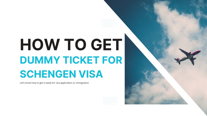 how to get dummy ticket for schengen visa n.w