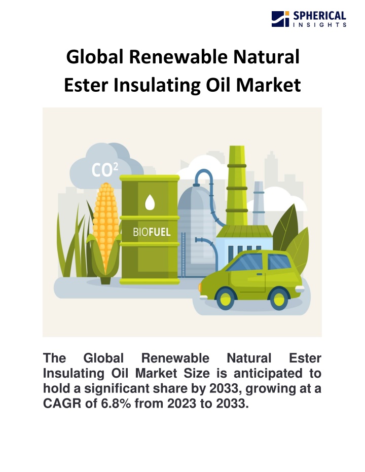 global renewable natural ester insulating n.w