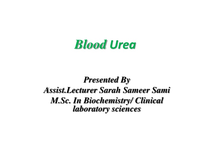 Blood Urea