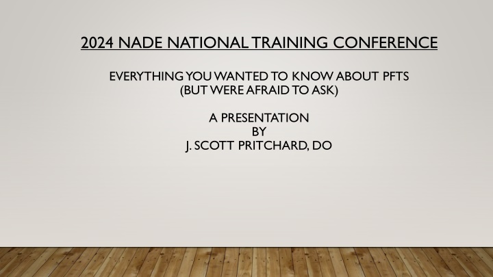 2024 NADE NATIONAL TRAINING CONFERENCE