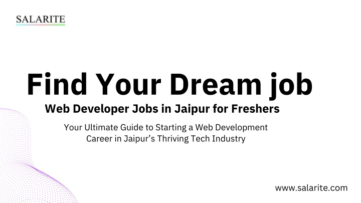 find your dream job web developer jobs in jaipur n.w