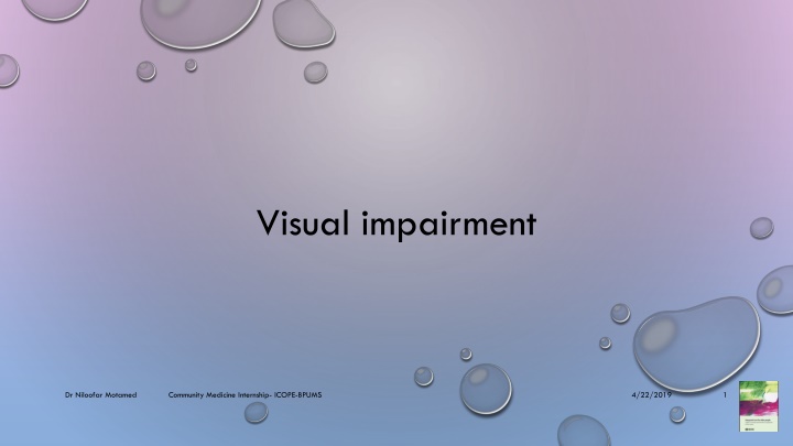 Visual impairment