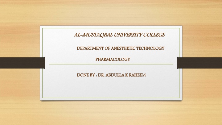Antihypertensive Drugs and Blood Pressure Control