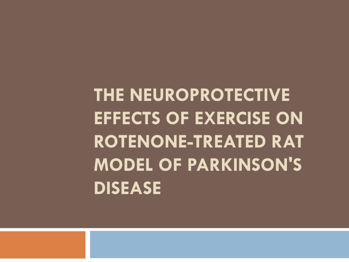 Neuroprotective Effects of Exercise on Parkinson's Model