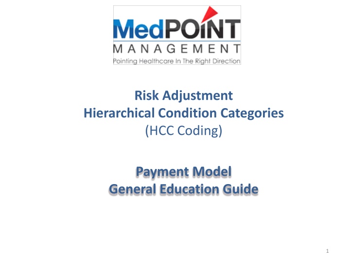 Risk Adjustment Hierarchical Condition Categories