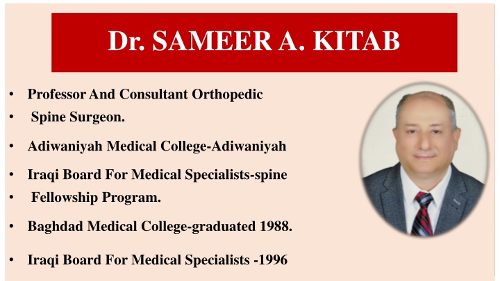 Dr. SAMEER A. KITAB
