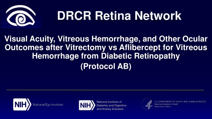 Vitrectomy vs Aflibercept for Vitreous Hemorrhage from Diabetic Retinopathy