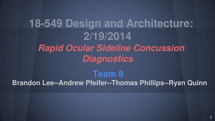 Rapid Ocular Sideline Concussion Diagnostics