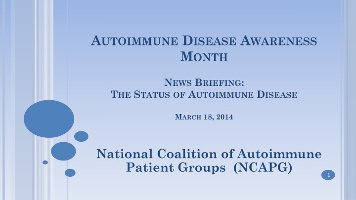 Update on Autoimmune Disease Awareness