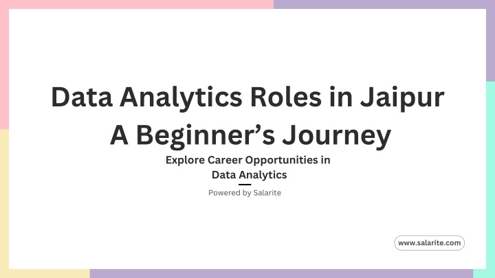 Data Analytics Roles in Jaipur A Beginner’s Journey