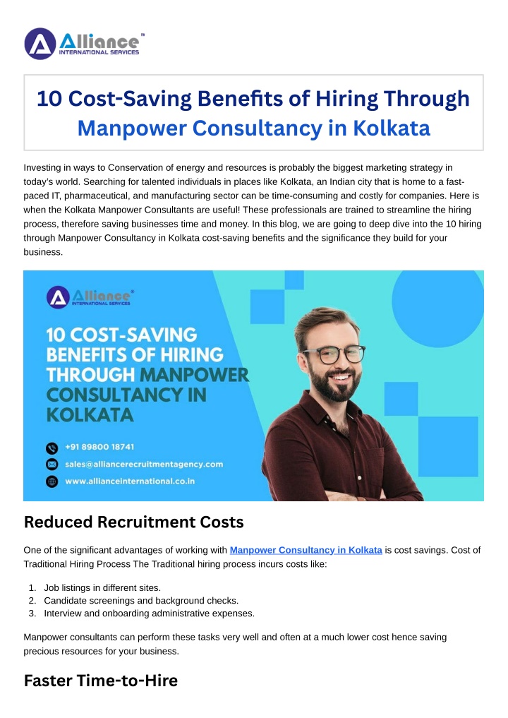 10 cost saving benefits of hiring through n.w