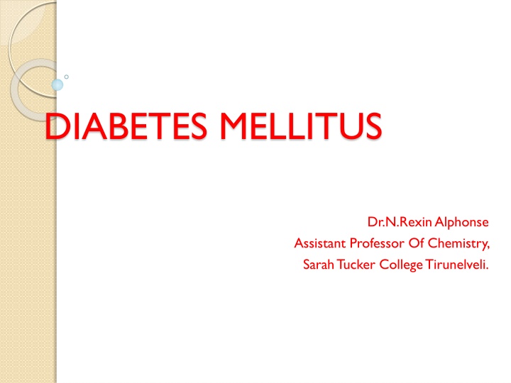 DIABETES MELLITUS