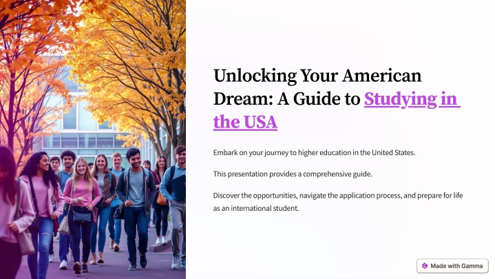 unlocking your american dream a guide to studying n.w