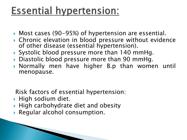 Hypertension and Related Disorders