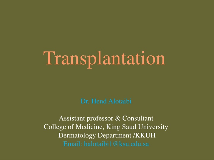 Transplantation