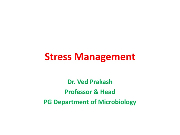 Different Types of Stress