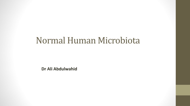 Normal Human Microbiota