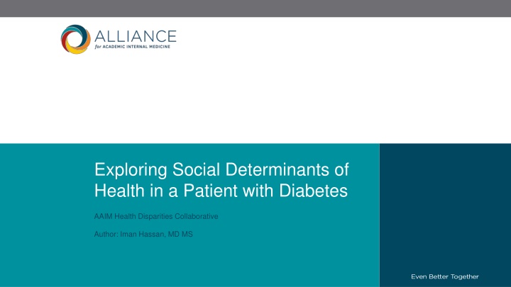 Social Determinants of Health in Diabetes Patient