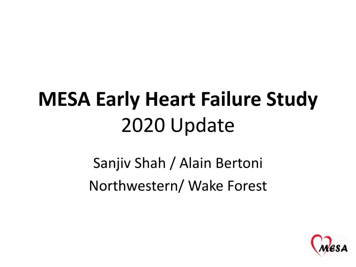 MESA Early Heart Failure Study