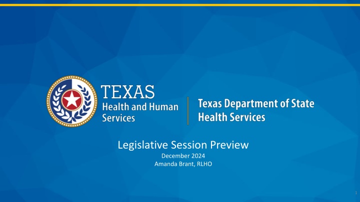 Legislative Session Preview
