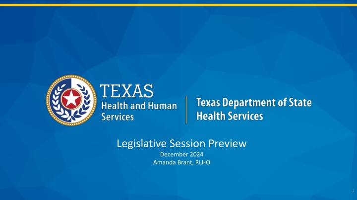 Legislative Session Preview
