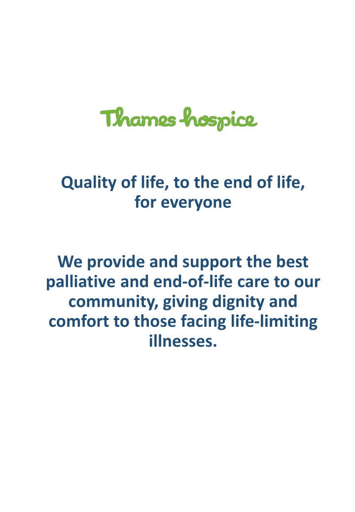 Providing Quality End-of-Life Care