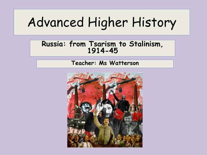 Advanced Higher History