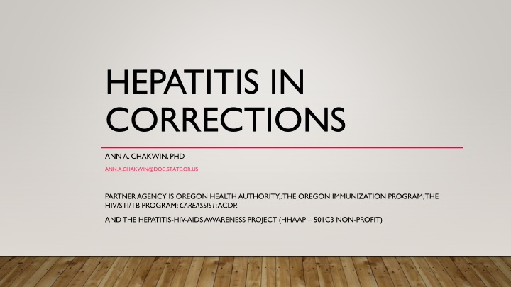 Hepatitis in Corrections: Opt-In vs. Opt-Out Approach