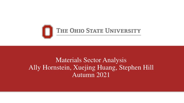 Materials Sector Analysis Overview