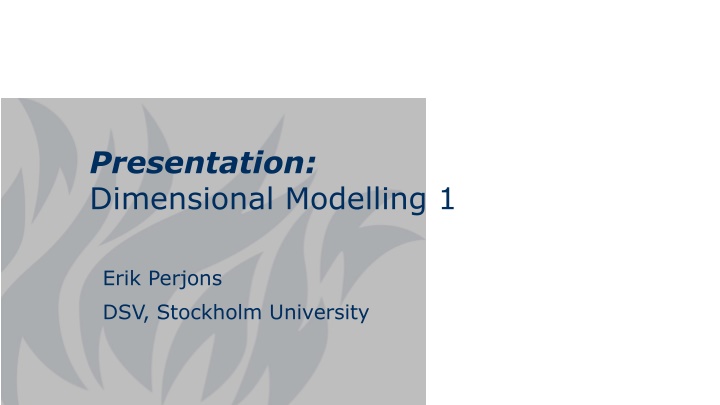 Dimensional Modelling for Effective Data Analysis