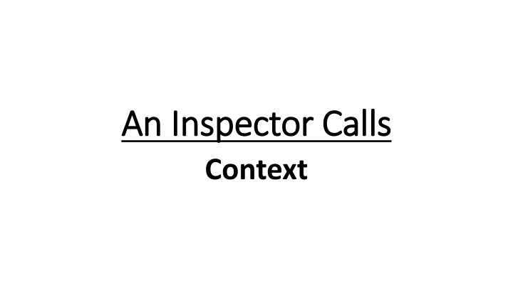 An Inspector Calls