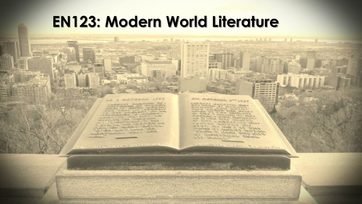 EN123: Modern World Literature
