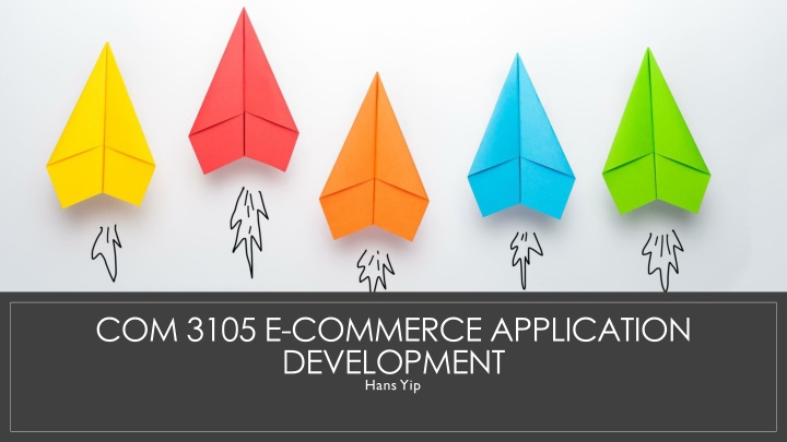 E-Commerce Application Development Overview