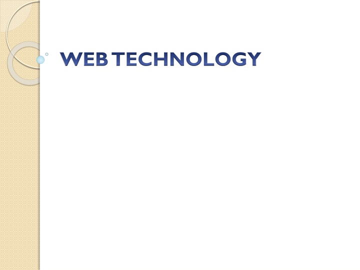 WEB TECHNOLOGY