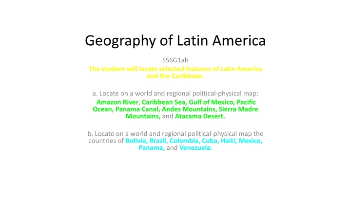 Geography of Latin America