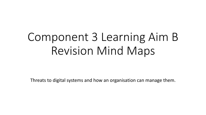 Managing Threats to Digital Systems: Overview & Strategies