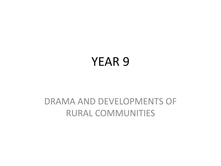 YEAR 9