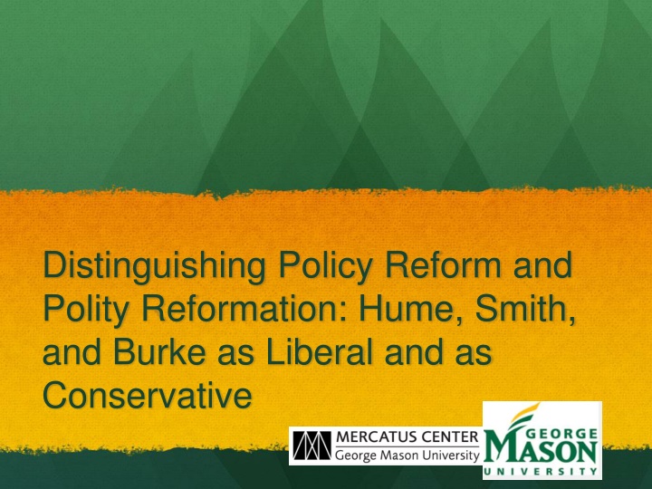 Policy and Polity: Hume, Smith, Burke