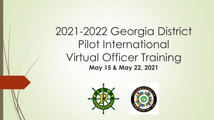 2021-2022 Georgia District  Pilot International  Virtual Officer Training