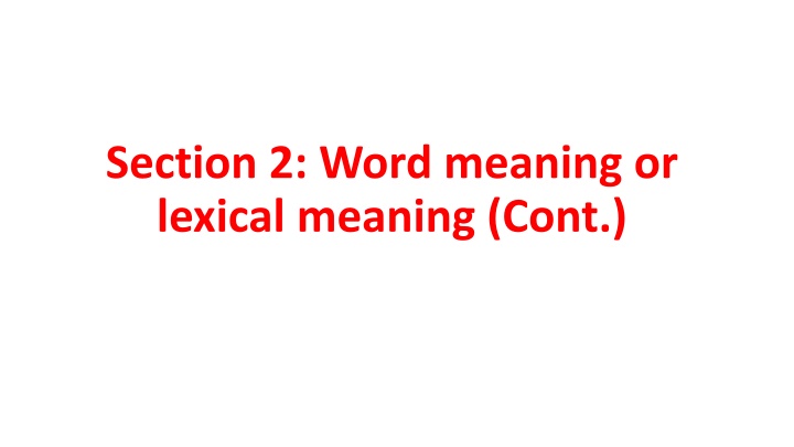 Word Meaning: Denotation and Connotation Explained