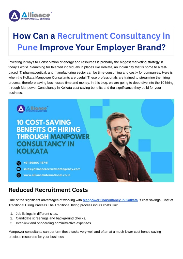 how can a recruitment consultancy in pune improve n.w