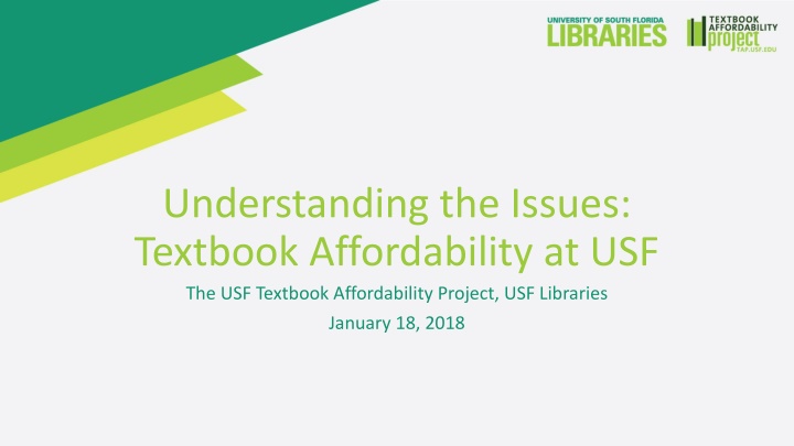 Textbook Affordability at USF