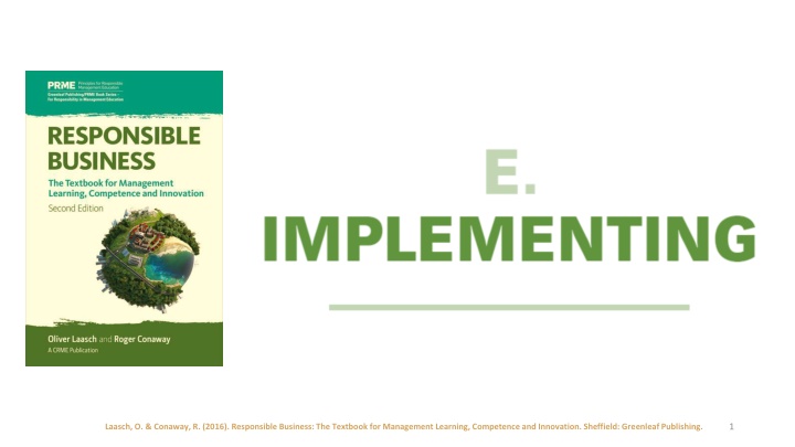 Characteristics of Responsible Business Implementation
