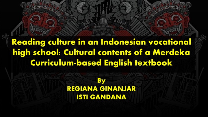Cultural Contents in Indonesian Vocational High Schools