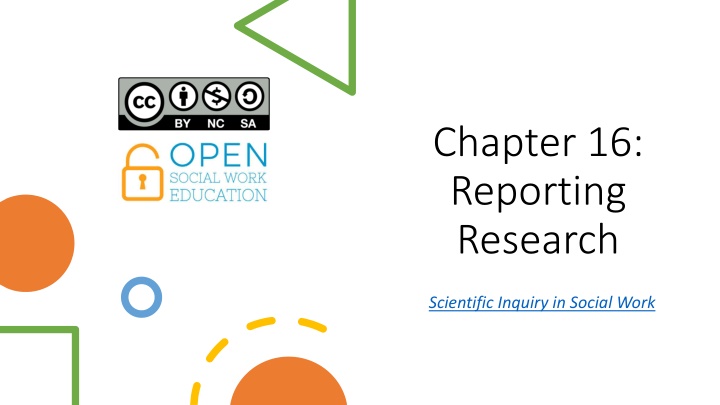 Reporting Research in Social Work: Sharing Your Findings