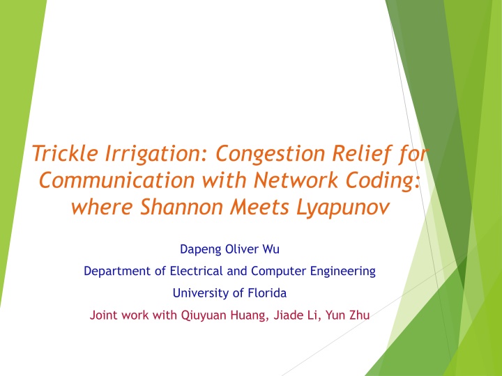Trickle Irrigation: A Unique Communication Solution