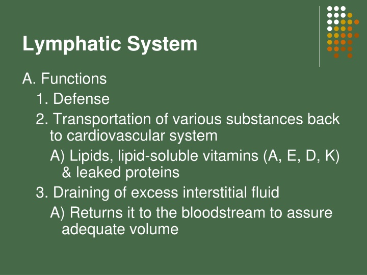 Lymphatic System